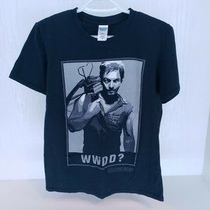 WWDD Daryl Walking Dead Black T-Shirt S New
